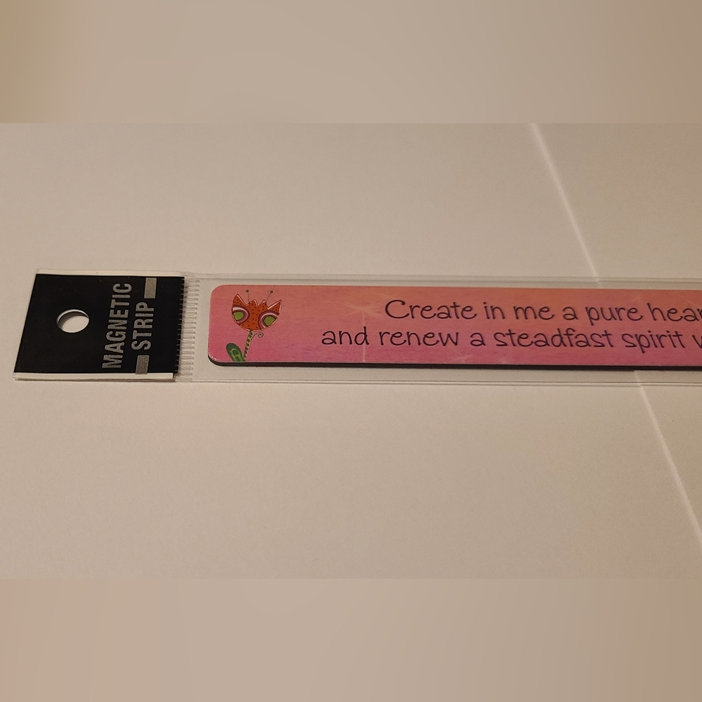 Magnet Strip Create In Me A Pure Heart Scripture - Picture 2 of 5